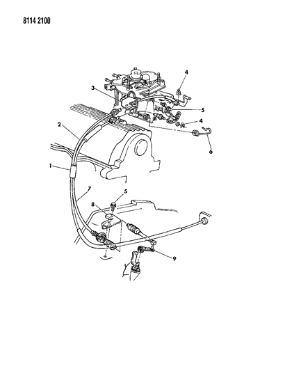 1988 Chrysler Fifth Avenue Throttle Control Diagram 4