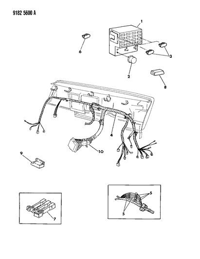 1989 Dodge Caravan Instrument Panel Wiring Diagram