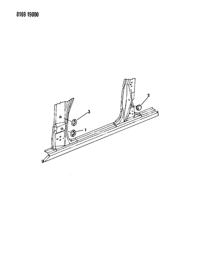 1988 Chrysler Fifth Avenue Plugs - Body Side Diagram