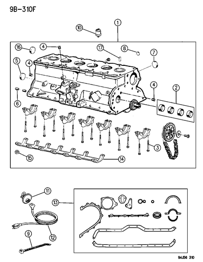 1994 Jeep Wrangler Core-Engine Block Heater Diagram for J5752677