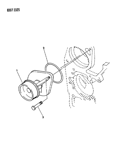 1989 Dodge W150 Water Pump Diagram