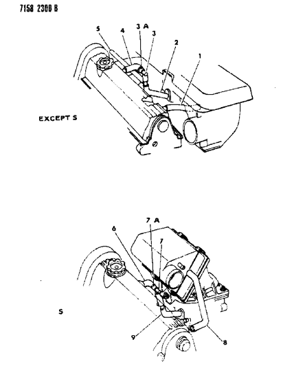 1987 Chrysler LeBaron Crankcase Ventilation Diagram 1