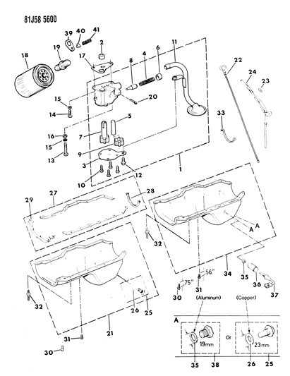 1985 Jeep Cherokee Spring-Oil Pressure Relief Valve Diagram for J3239668