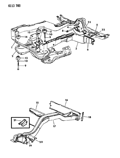 1986 Dodge Diplomat Frame Diagram