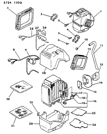 1986 Dodge Colt Air Conditioner Unit Diagram