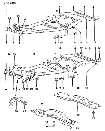 1988 Dodge Ram 50 Frame Diagram