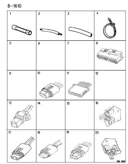 1996 Dodge Neon Wiring Repair Package Wheel Speed Sensor Diagram for 4419478