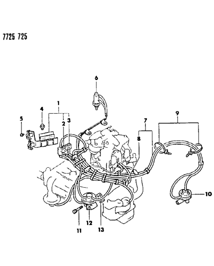 1988 Dodge Colt EGR System Diagram 3