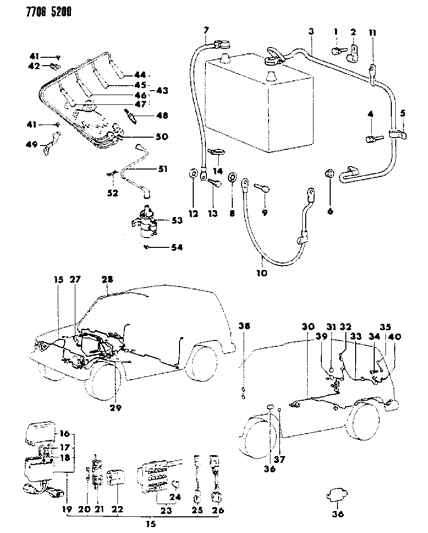 1987 Dodge Raider Plug-Air Conditioning Plumbing Diagram for MS660184