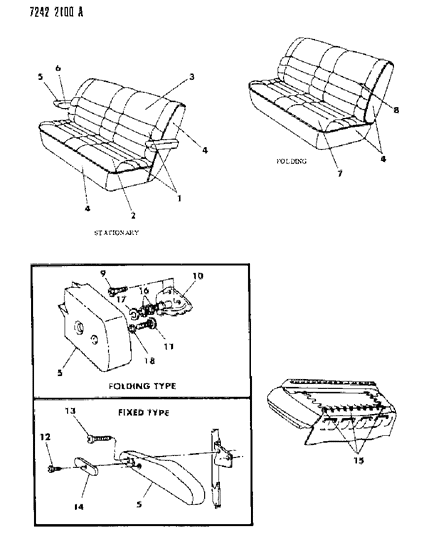 1987 Dodge Grand Caravan Rear Seat Diagram 2