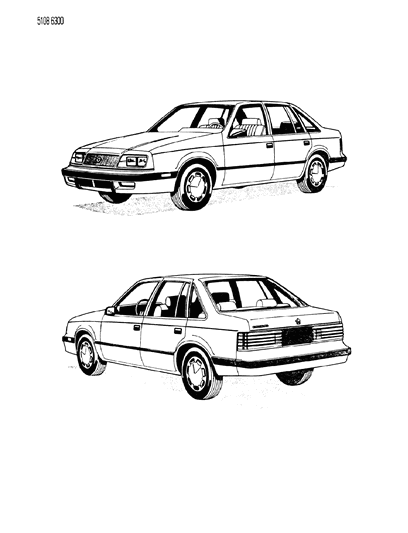 1985 Chrysler LeBaron GTS Wiring - Body & Accessories Diagram 1