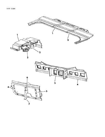 1984 Chrysler Fifth Avenue Deck Opening Diagram