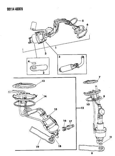 1990 Dodge Caravan Fuel Pump Diagram