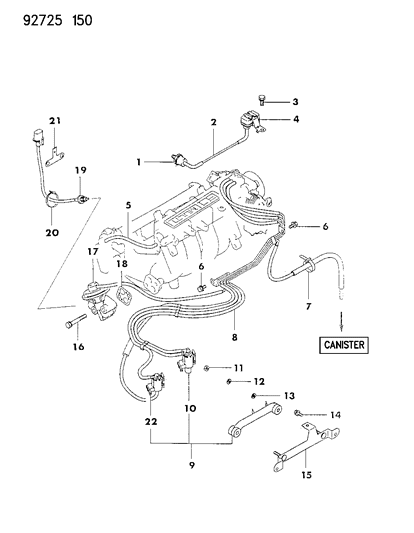 1993 Dodge Colt EGR System Diagram