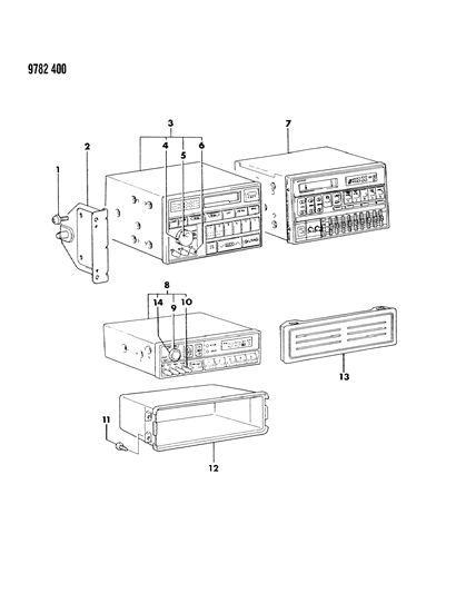 1989 Dodge Colt Instrument Panel Radio Diagram