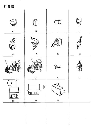 1991 Chrysler New Yorker Relays Diagram