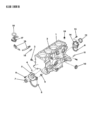 1986 Dodge Charger Cylinder Block Diagram 2