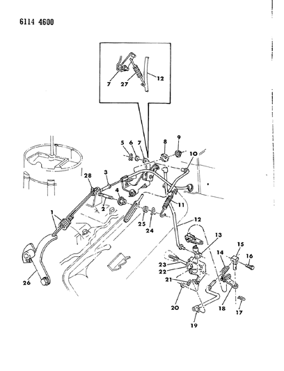 1986 Chrysler Fifth Avenue Throttle Control Diagram 2