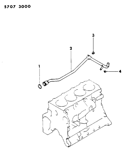 1985 Dodge Ram 50 Water Hose & Pipe Diagram 2