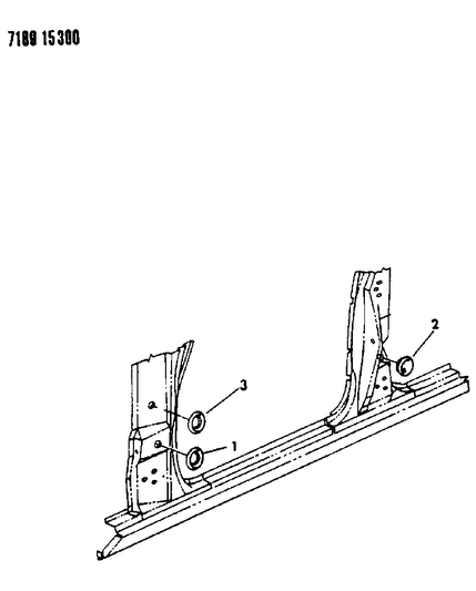 1987 Dodge Diplomat Plugs - Body Side Diagram