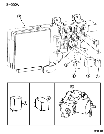 1995 Dodge Stratus Relays Diagram