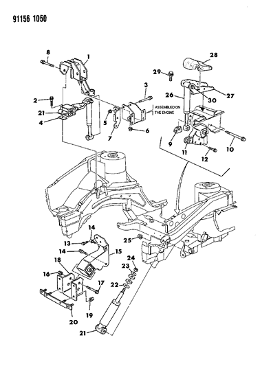 1991 Chrysler TC Maserati Engine Mounting Diagram