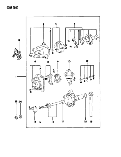 1989 Chrysler Conquest Distributor Diagram