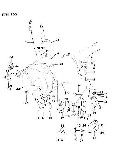 1986 Dodge Ram 50 Seal & Gasket Package And Misc. Parts Diagram