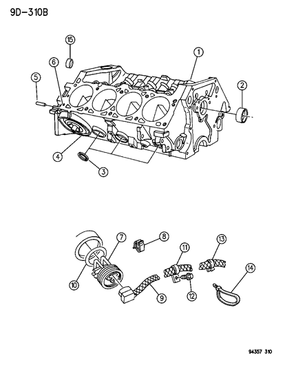 1996 Dodge Dakota Cylinder Block Diagram 3