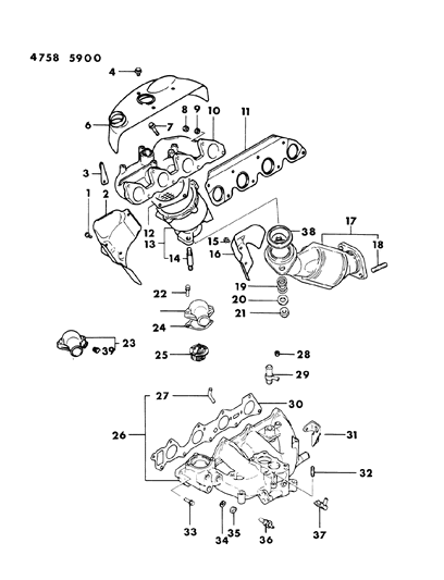 1984 Dodge Ram 50 Washer-Steering Gear Arm Diagram for MF450156