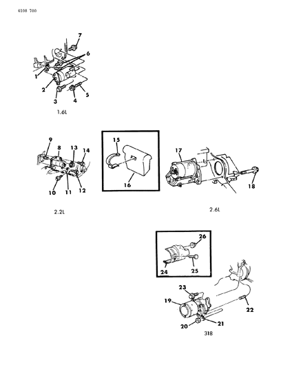 1984 Chrysler LeBaron Starter Installations Diagram