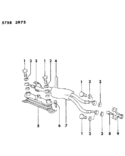 1985 Dodge Conquest Engine Oil Cooler Diagram 3