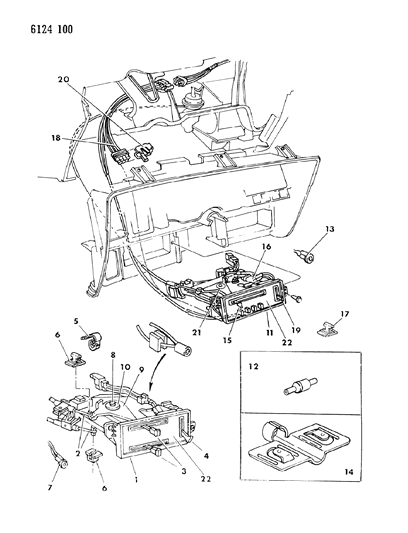 1986 Dodge Charger Controls, Heater Diagram