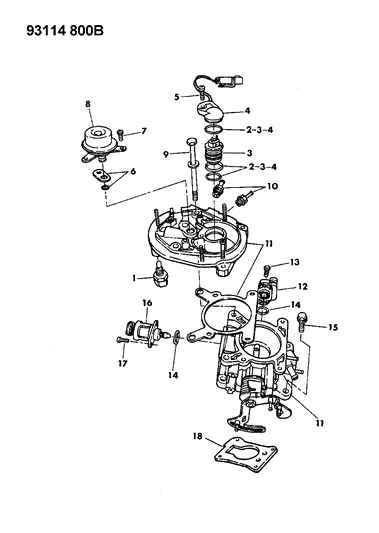 1992 Chrysler New Yorker Salon Throttle Body Diagram 1