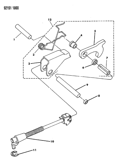 1992 Dodge Spirit Parking Sprag Diagram