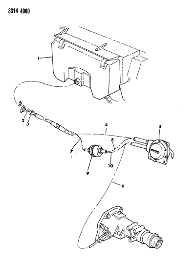 1988 Dodge Ram Wagon Speed Control Cables Diagram