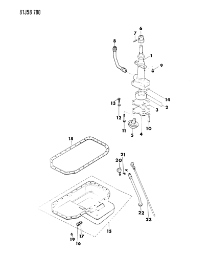 1985 Jeep Wrangler Engine Oiling Diagram 1