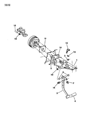 1985 Dodge Charger Brake Pedal Diagram