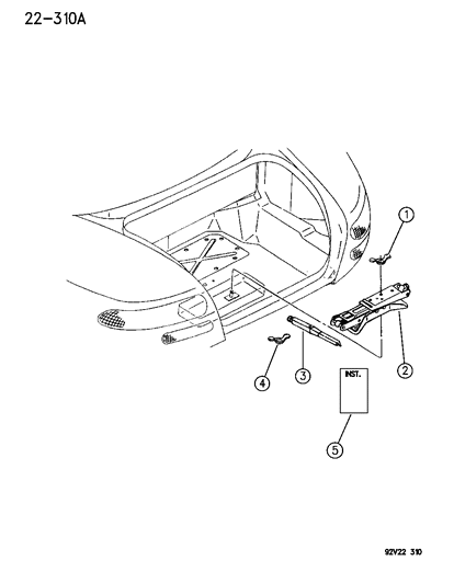 1995 Dodge Viper Jack Stowage Diagram