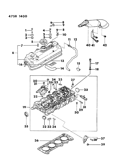 1984 Dodge Colt Washer-Flat Diagram for MD000436