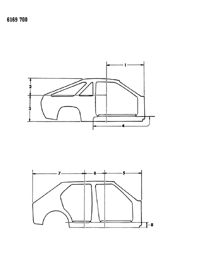 1986 Dodge Charger Aperture Panel Diagram