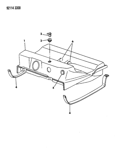 1992 Chrysler New Yorker Salon Fuel Tank Diagram