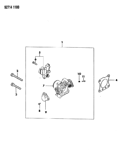 1992 Dodge Ram 50 Throttle Body Diagram 3