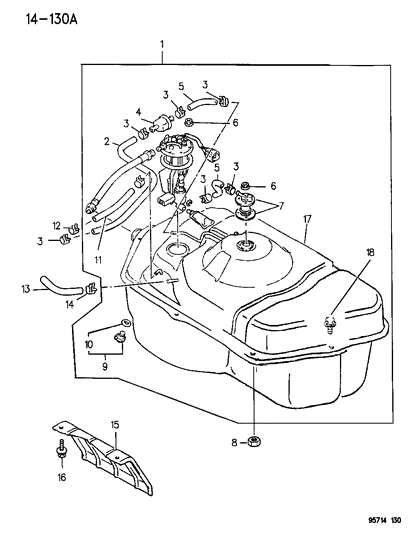 1996 Dodge Stealth Fuel Tank Diagram