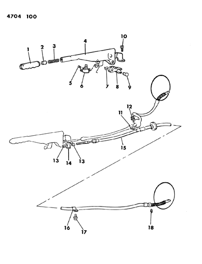 1984 Dodge Colt Brake Park Controls Diagram 2