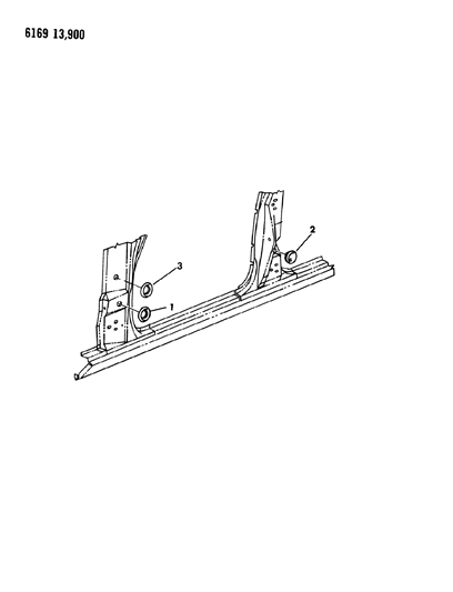 1986 Dodge Diplomat Plugs - Body Side Diagram