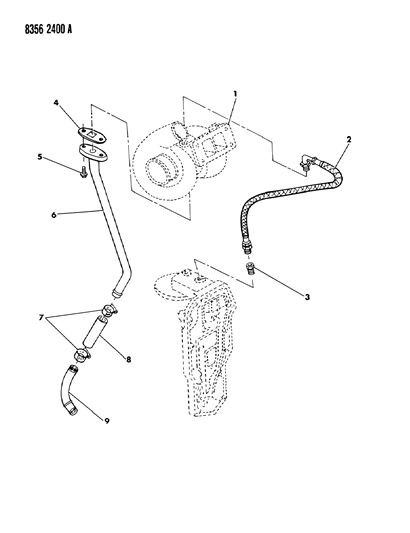 1989 Dodge W150 Oil Lines Diagram