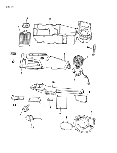 1984 Dodge Caravan Heater Unit Diagram