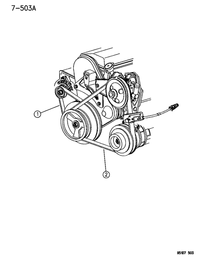 1995 Dodge Neon Drive Belts Diagram