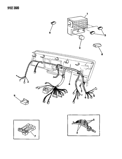 1989 Dodge Daytona Instrument Panel Wiring Diagram